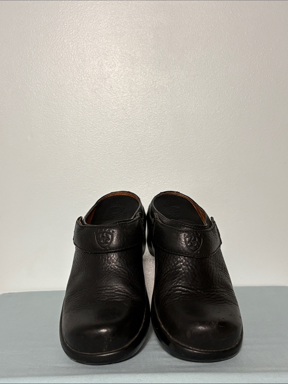 Ariat Santa Cruz Black Leather Slingback Mules/Clogs/Swivel Heel Strap/Size-6.5